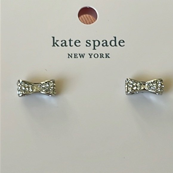 Kate Spade Pavé Bow Earrings - New - Picture 5 of 7